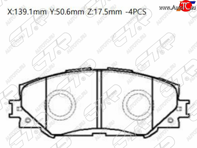 2 299 р. Колодки тормозные перед FL-FR SAT   Toyota Allion ( T240,  T260) - RAV4 ( XA30,  XA305)  с доставкой в г. Йошкар-Ола