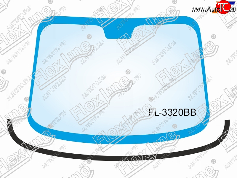 739 р. Молдинг лобового стекла (Снизу) FLEXLINE  Volvo V60 (2010-2018)  с доставкой в г. Йошкар-Ола