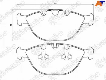 Колодки тормозные передние FL-FR SAT BMW X5 E53 дорестайлинг (1999-2003)