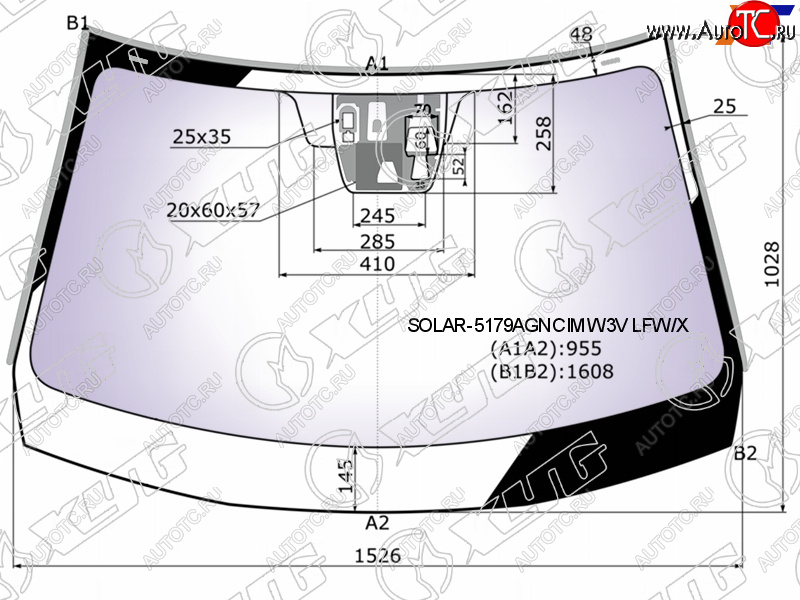 28 999 р. Стекло лобовое (Атермальное Три камеры Датчик дождя Молдинг) XYG Mazda CX-5 KE дорестайлинг (2011-2014)  с доставкой в г. Йошкар-Ола