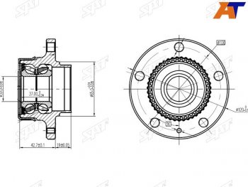 Ступичный узел задн. SAT Audi A3 8LA хэтчбэк 5 дв. рестайлинг (2000-2003)