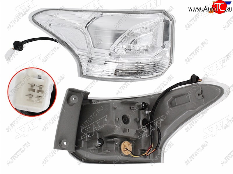 9 899 р. Фонарь задний левый (внешний, LED) SAT  Mitsubishi Outlander  GF (2014-2016) 1-ый рестайлинг  с доставкой в г. Йошкар-Ола