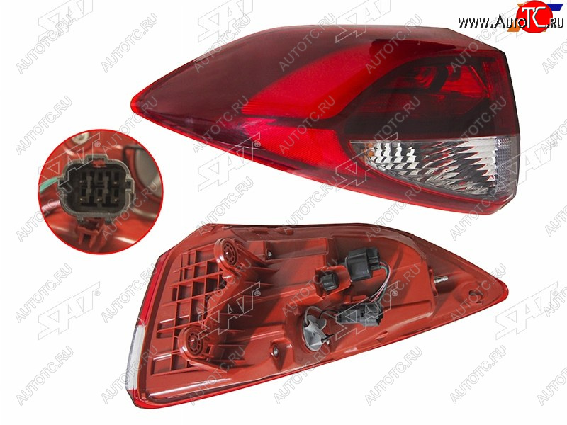 7 399 р. Фонарь задний левый (внешний, LED) SAT  Hyundai Tucson  TL (2015-2018) дорестайлинг  с доставкой в г. Йошкар-Ола