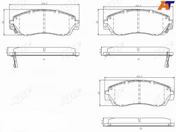 Колодки тормозные передние FL-FR SAT EXEED VX (вх) (2020-2023) дорестайлинг