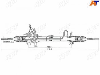 Рейка рулевая LHD SAT Lexus (Лексус) RX350 (РХ)  XU30 (2003-2006), Toyota (Тойота) Highlander (Хайлэндер)  XU20 (2003-2007)