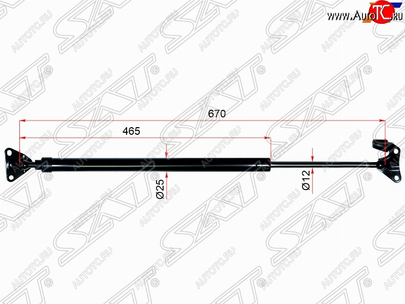 1 149 р. Правый упор крышки багажника (низкая крыша) SAT Toyota Hiace H200 минивэн (Япония) дорестайлинг  (2004-2007)  с доставкой в г. Йошкар-Ола