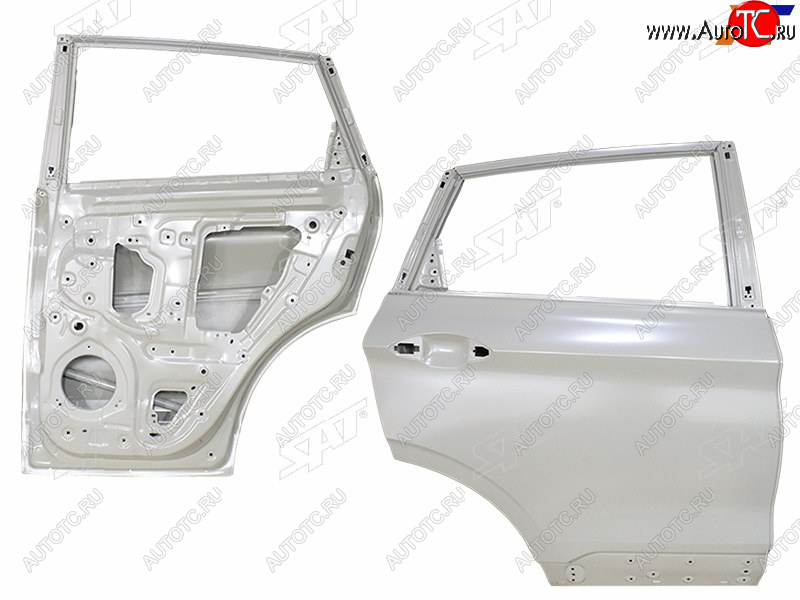 22 999 р. Дверь задняя RH SAT  Geely Coolray  SX11 (2018-2023) дорестайлинг (неокрашенная)  с доставкой в г. Йошкар-Ола