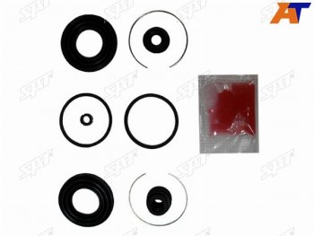 Ремкомплект суппорта перед ( 2 сальник и 2 стопорных кольца, 2 пыльн) SAT  Delica ( 4), Galant ( 7,  8), Pajero ( 2 V30/V40 5 дв.,  2 V20,  2 V30/V40)