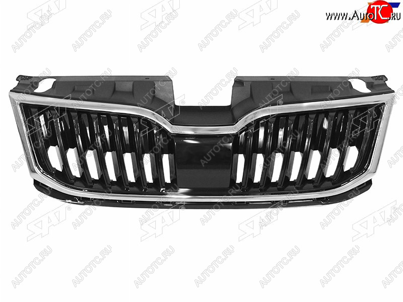 4 599 р. Решетка радиатора SAT Skoda Octavia A7 рестайлинг универсал (2016-2020) (молдинг хром)  с доставкой в г. Йошкар-Ола