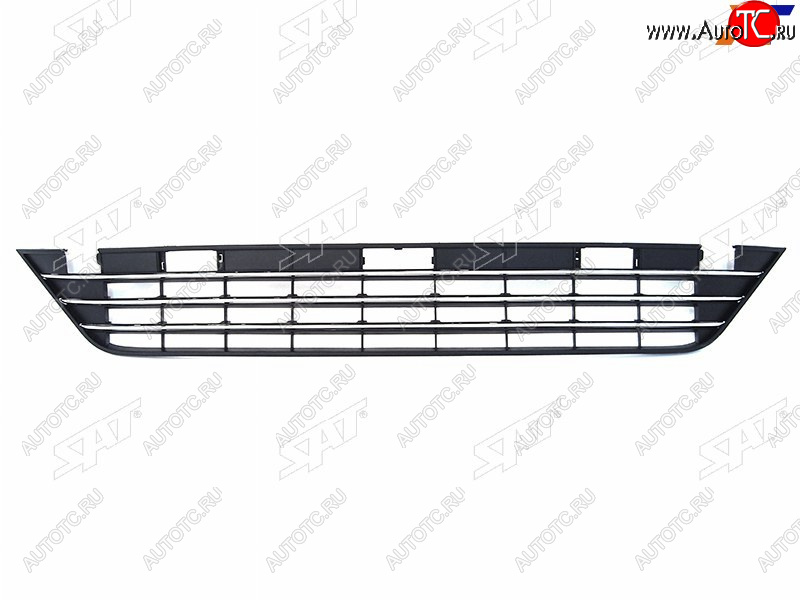 11 949 р. Нижняя решетка переднего бампера SAT  Volkswagen Touareg  NF (2014-2018) рестайлинг (молдинг хром)  с доставкой в г. Йошкар-Ола