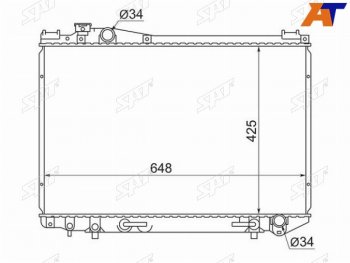 Радиатор SAT Toyota Crown S140 седан дорестайлинг (1991-1993)