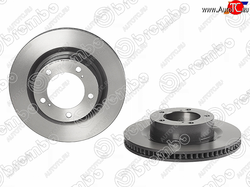 11 599 р. Диск тормозной передний Ø328 BREMBO Toyota Land Cruiser 200 1-ый рестайлинг (2012-2015)  с доставкой в г. Йошкар-Ола