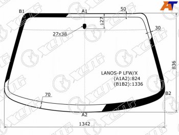 Стекло лобовое XYG Chevrolet (Шевролет) Lanos (Ланос) ( T100,  T150) (2000-2017), ЗАЗ (ZAZ) Chance (Шанс) ( седан,  хэтчбэк) (2009-2017)