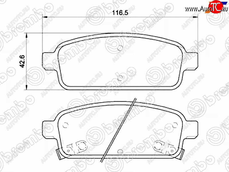 3 399 р. Колодки тормозные задние RH-LH SAT Chevrolet Cruze J300 седан дорестайлинг (2009-2012)  с доставкой в г. Йошкар-Ола