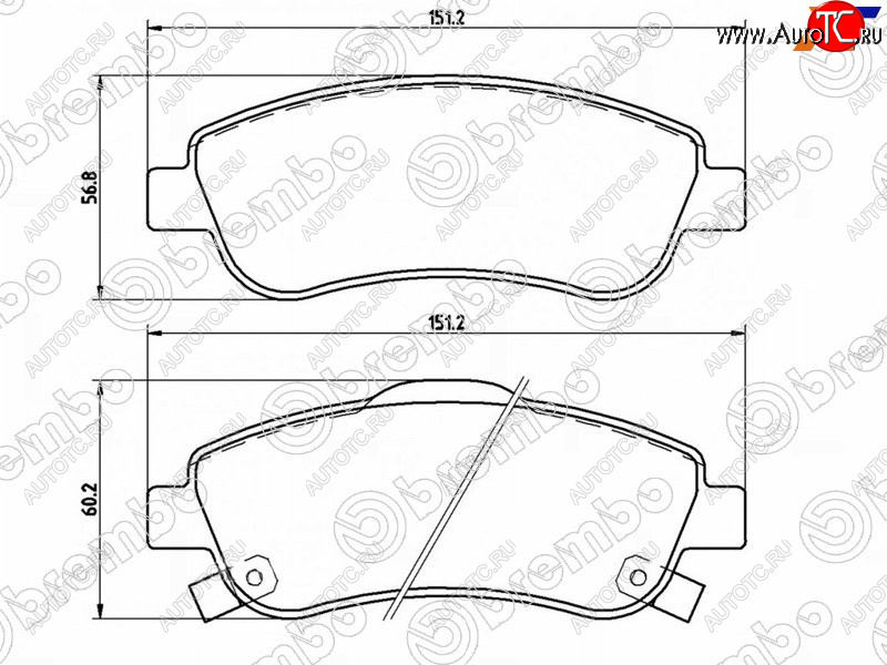 5 399 р. Колодки тормозные передние FL-FR SAT Honda CR-V RE1,RE2,RE3,RE4,RE5,RE7 дорестайлинг (2007-2010)  с доставкой в г. Йошкар-Ола