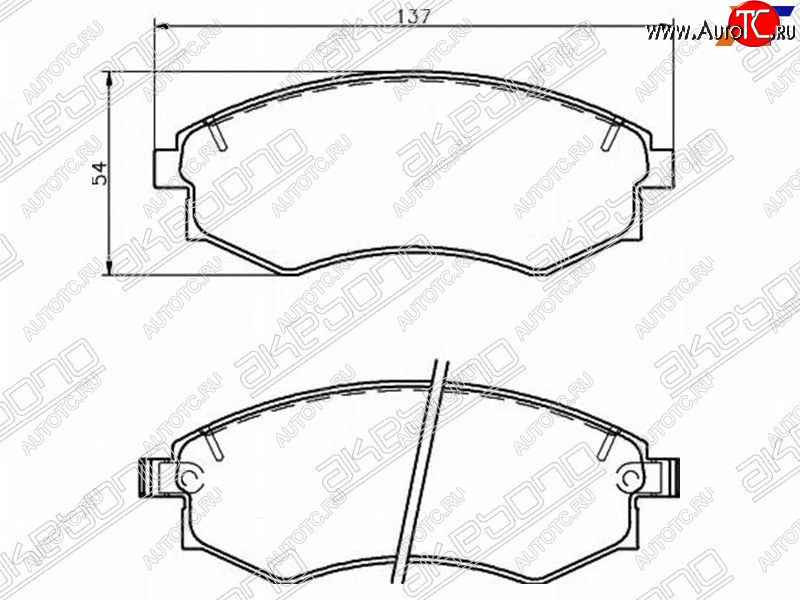 2 299 р. Колодки тормозные передние FR-FL SAT  Hyundai Sonata EF дорестайлинг (1998-2001)  с доставкой в г. Йошкар-Ола