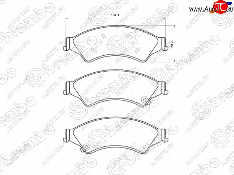 11 349 р. Колодки тормозные перед FL-FR SAT  Ford Ranger (2019-2023) SuperCab, SuperCrew  с доставкой в г. Йошкар-Ола