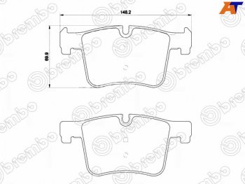 Колодки тормозные передние FL-FR SAT BMW 3 серия F31 универсал дорестайлинг (2012-2015)