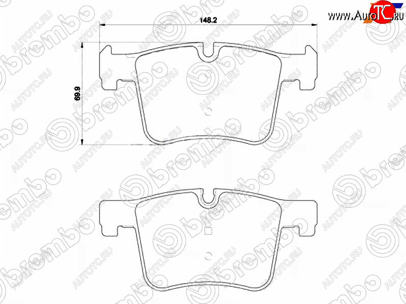 5 549 р. Колодки тормозные передние FL-FR SAT BMW 3 серия F31 универсал дорестайлинг (2012-2015)  с доставкой в г. Йошкар-Ола