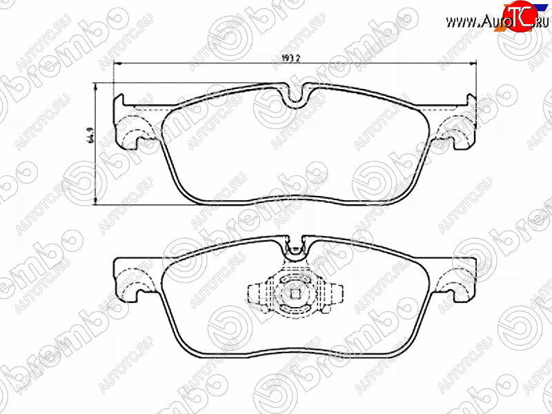 8 249 р. Колодки тормозные передние FL-FR SAT Land Rover Range Rover Velar 1 L560 (2017-2025)  с доставкой в г. Йошкар-Ола