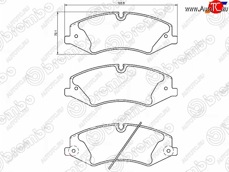 8 599 р. Колодки тормозные перед FL-FR SAT Land Rover Range Rover Sport 1 L320 дорестайлинг (2005-2009)  с доставкой в г. Йошкар-Ола