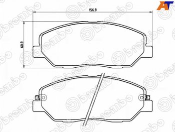 Колодки тормозные передние FL-FR SAT Hyundai Santa Fe TM рестайлинг (2020-2022)