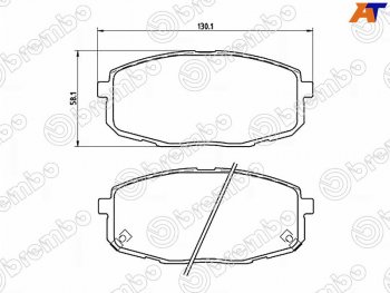 Колодки тормозные передние FL-FR SAT Hyundai I30 3 PD хэтчбэк (2017-2020)