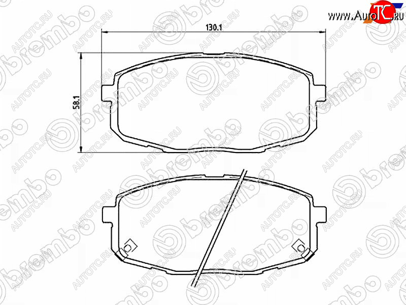 3 399 р. Колодки тормозные передние FL-FR SAT Hyundai I30 3 PD хэтчбэк (2017-2020)  с доставкой в г. Йошкар-Ола