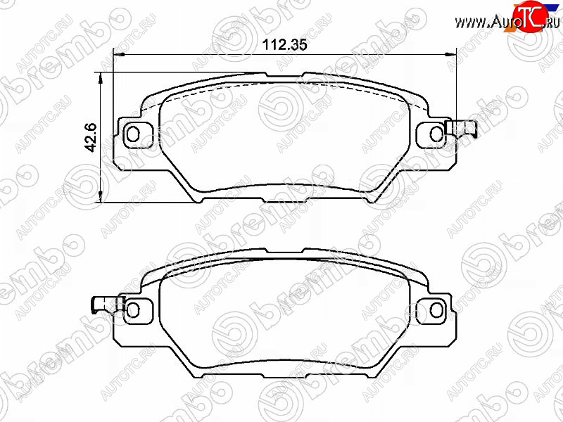 5 549 р. Колодки тормозные передние FL-FR SAT  Mazda CX-5  KF (2016-2024)  с доставкой в г. Йошкар-Ола