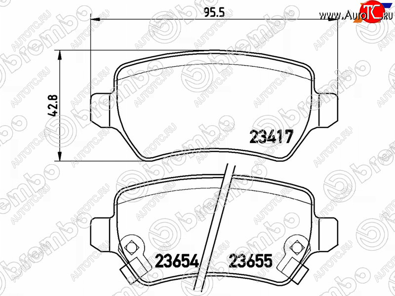 2 599 р. Колодки тормозные задние LH-RH SAT  Opel Astra  G (1998-2005), Opel Corsa  C (2000-2006), Opel Zafira ( A,  В) (1999-2015), Лада XRAY (2016-2022)  с доставкой в г. Йошкар-Ола