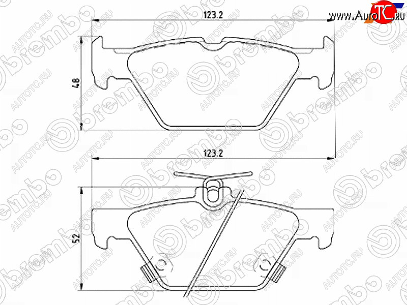 5 699 р. Колодки тормозные задние RH-LH SAT Subaru Legacy BN/B15 дорестайлинг седан (2015-2017)  с доставкой в г. Йошкар-Ола