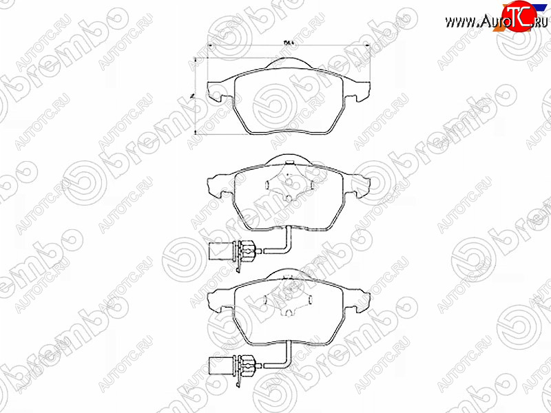 5 449 р. Колодки тормозные FR SAT  Volkswagen Passat B6 седан (2005-2011)  с доставкой в г. Йошкар-Ола