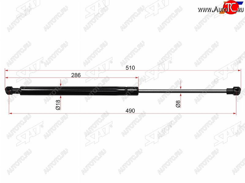 659 р. Упор капота SAT  Hyundai Sonata  EF (1998-2013) дорестайлинг, рестайлинг ТагАЗ  с доставкой в г. Йошкар-Ола