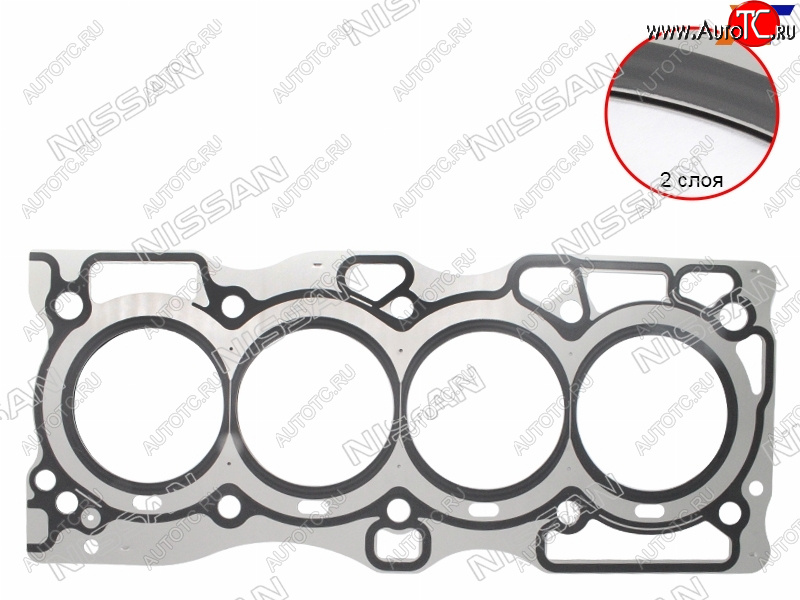 3 899 р. Прокладка ГБЦ QR25DE RH NISSAN  Nissan Murano  1 Z50 - X-trail  1 T30  с доставкой в г. Йошкар-Ола