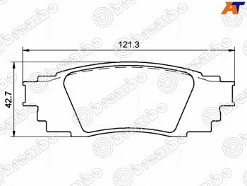 5 749 р. Копируемое: Колодки тормозные задние LH-RH SAT  Lexus RX ( 270,  200T) (2015-2019), Lexus RX350  AL20 (2015-2019), Lexus RX350L  AL20 (2017-2022), Lexus RX450  AL20 (2015-2019), Toyota C-HR  NGX10, ZGX10 (2016-2025)  с доставкой в г. Йошкар-Ола. Увеличить фотографию 1