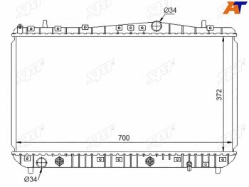 Радиатор SAT Chevrolet Lacetti хэтчбек (2002-2013)