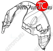 5 699 р. Левый подкрылок передний BODYPARTS  Land Rover Freelander  1 (1997-2006)  с доставкой в г. Йошкар-Ола