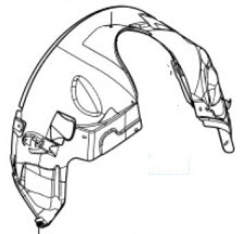 Правый подкрылок передний BODYPARTS Land Rover Freelander L359 дорестайлинг (2006-2010)