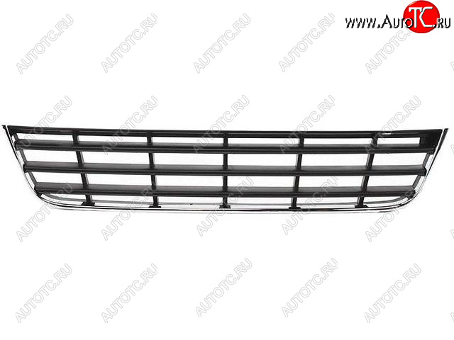 1 229 р. Центральная решетка переднего бампера (пр-во Китай) BODYPARTS Volkswagen Passat B6 универсал (2005-2010) (молдинг хром)  с доставкой в г. Йошкар-Ола