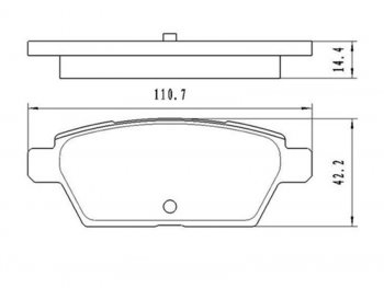 Колодки тормозные задние RH-LH SAT Mazda (Мазда) 6 ( GG,  GG, GY) (2002-2008) GG, GG, GY лифтбэк дорестайлинг, седан дорестайлинг, универсал дорестайлинг, лифтбэк рестайлинг, седан рестайлинг, универсал рестайлинг