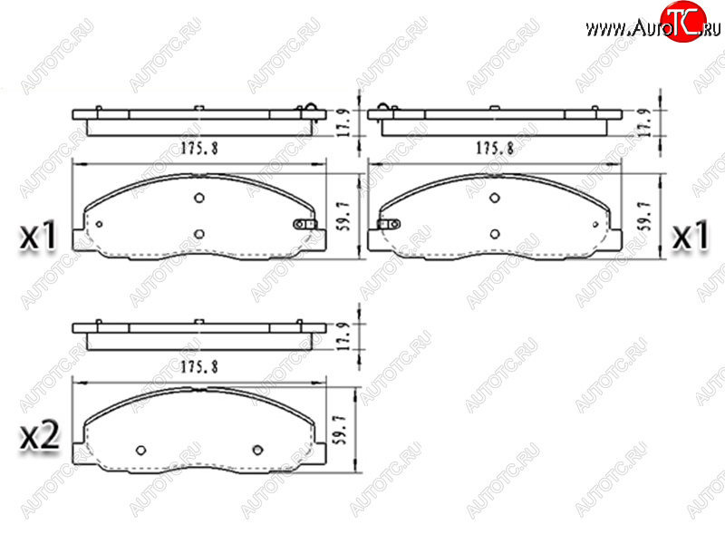 1 599 р. Колодки тормозные перед FL-FR SAT  ГАЗ ГАЗель Next ( A21,A22, С41, С42,  A21,A22, С41, С42, Фермер,  A60,A63, A64,  A62,А65,  A31,A32, C45, C46) - ГАЗель NEXT Citiline  А68  с доставкой в г. Йошкар-Ола