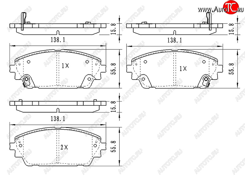 1 229 р. Колодки тормозные перед FL-FR SAT  Mazda 3/Axela  BP (2019-2024) седан, хэтчбэк  с доставкой в г. Йошкар-Ола