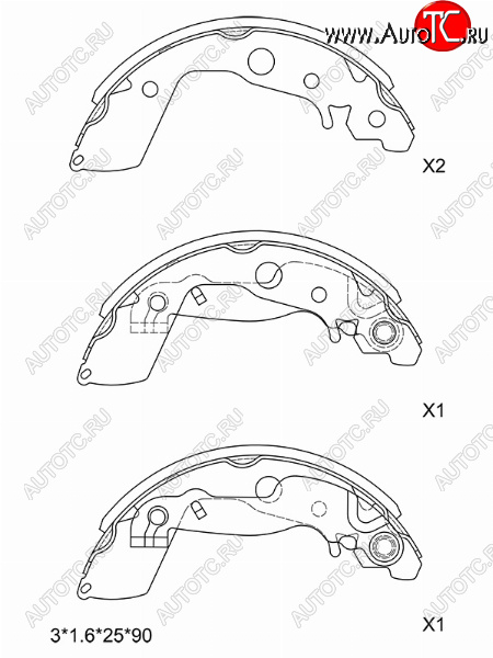 3 399 р. Колодки тормозные задние SAT RH-LH  Mazda 2/Demio  DE (2007-2014) дорестайлинг, рестайлинг  с доставкой в г. Йошкар-Ола