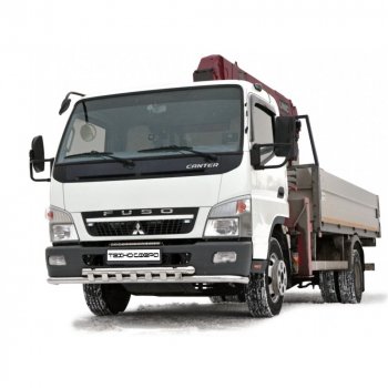 Защита переднего бампера (Труба двойная) Техно Сфера Mitsubishi Fuso Canter (2002-2024)