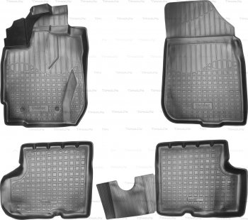 1 р. Ковер литьевой салонный ПЛ Norplast  Nissan Terrano  D10 (2013-2016), Renault Duster  HS (2015-2021) (черный)  с доставкой в г. Йошкар-Ола. Увеличить фотографию 1