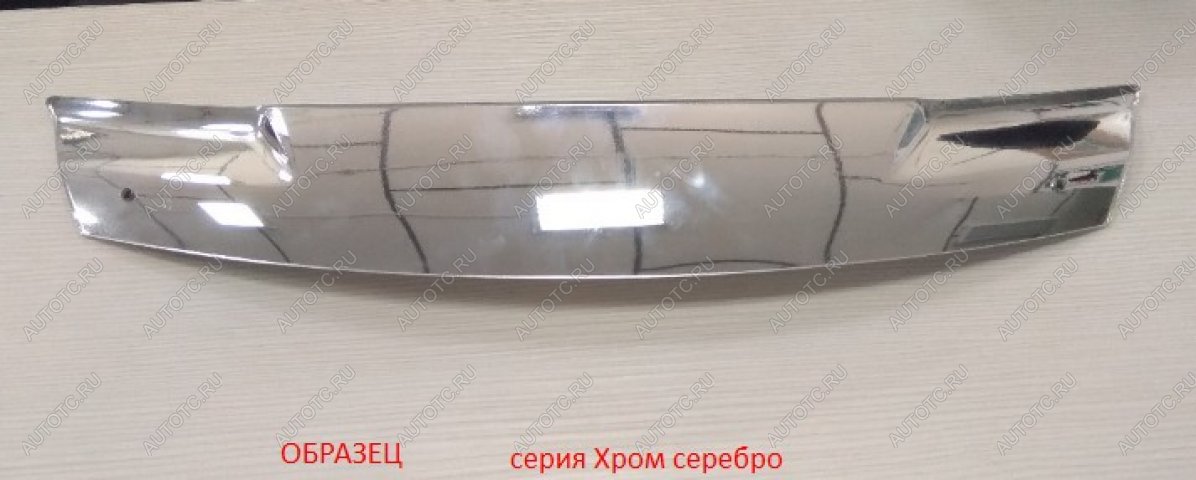 3 299 р. Дефлектор капота CA-Plastic  Hyundai Palisade  LX2 (2018-2022) (Серия Хром серебро)  с доставкой в г. Йошкар-Ола