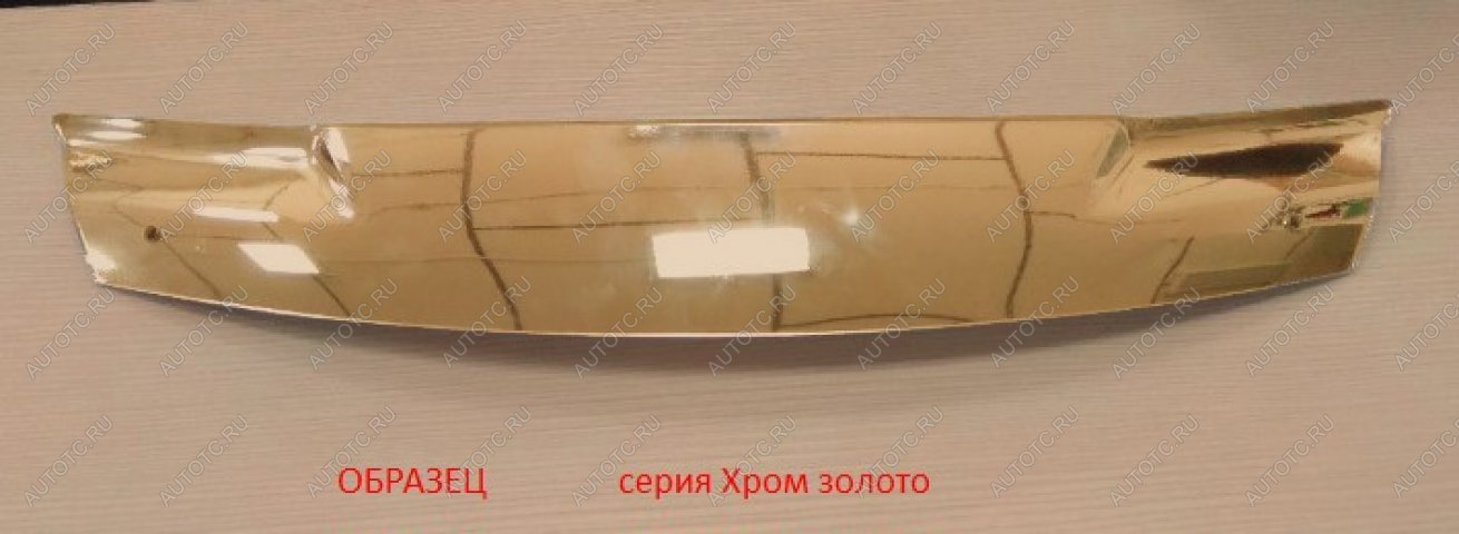 3 289 р.  Дефлектор капота CA-Plastic  Subaru Impreza  GJ (2012-2017) седан (Серия Хром золото)  с доставкой в г. Йошкар-Ола