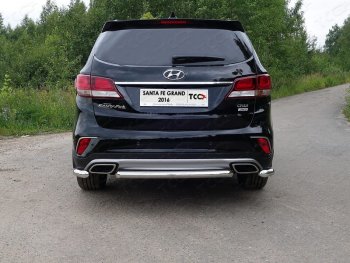 Рамка гос. номера ТСС Тюнинг Hyundai (Хюндаи) Grand Santa Fe (гранд)  1 DM (2016-2018) 1 DM рестайлинг  (нержавейка)