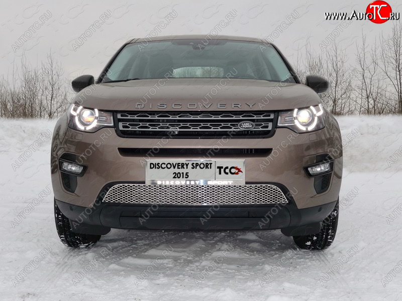 6 449 р. Рамка гос. номера ТСС Тюнинг  Land Rover Discovery Sport  L550 (2014-2019) дорестайлинг (нержавейка)  с доставкой в г. Йошкар-Ола