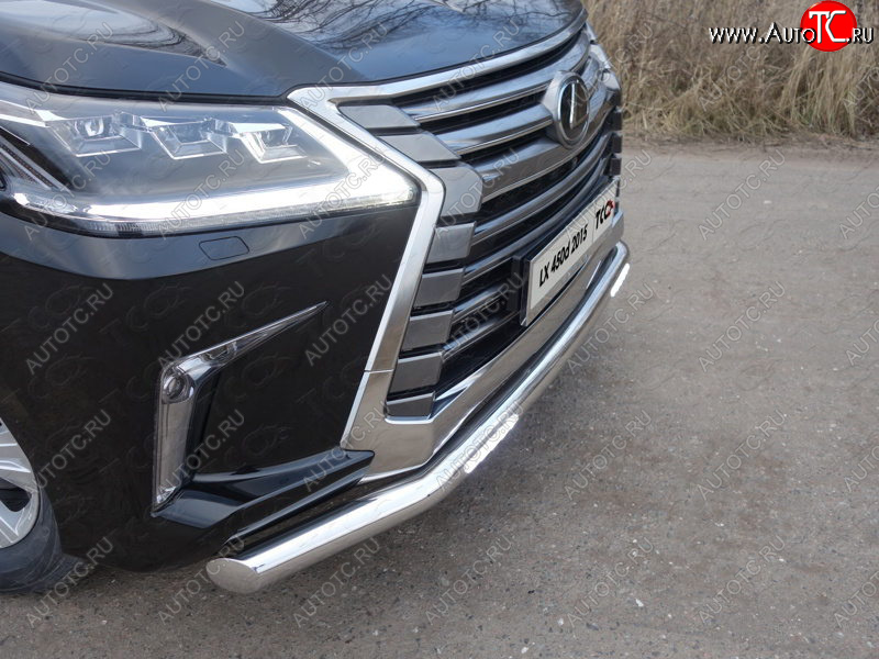 6 449 р. Рамка гос. номера ТСС Тюнинг Lexus LX570 J200 2-ой рестайлинг (2015-2022) (нержавейка)  с доставкой в г. Йошкар-Ола